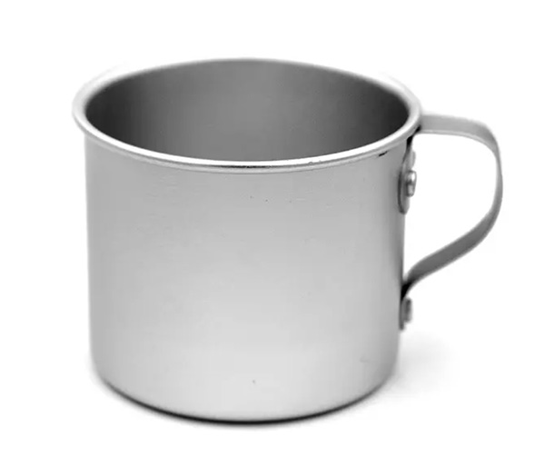 aluminum coffee cup